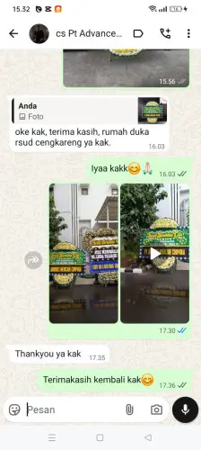 Testimonial Papan Bunga Pernikahan marancang