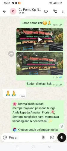 Testimonial Papan Bunga marancang