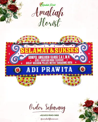 Karangan Bunga Ucapan Selamat marancang
